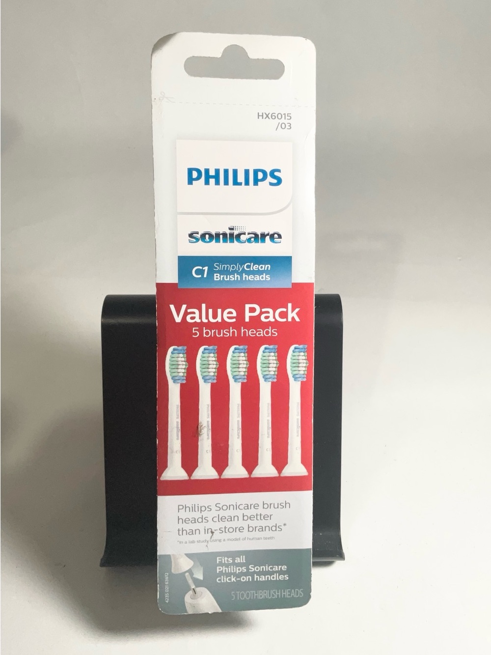 Philips Sonicare C1 Simply Clean Toothbrush Heads 5 Count White HX6015/03